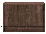 Wall-mounted Bedside Cabinets with LED Lights 2 pcs Brown Oak 852088