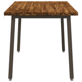 120 x 80 x 75 cm Solid Acacia Wood Natural and Coffee 937624