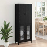 Highboard Black Oak 69.5 x 34 x 180 cm Engineered Wood 3416157