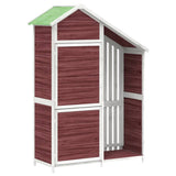 Garden Tool Shed Mocha 120x53,5x170 cm Solid Wood Pine 172248