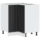 Kitchen Corner Base Cabinet Lucca Black Engineered Wood 853748