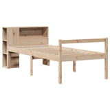 Bookcase Bed without Mattress 100x200 cm Solid Wood Pine 3321994