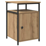Bedside Cabinet with Drawer 2 pcs Artisan oak Engineered Wood 879504