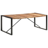 ZNTS Dining Table 200x100x75 cm Solid Wood 321543