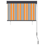 Outdoor Roller Blind 100x250 cm Yellow and Blue 145956