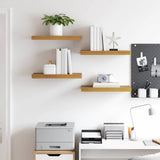 Wall Shelf 4 pcs Beige 50 x 23.5 x 3.8 cm Engineered Wood 42019988