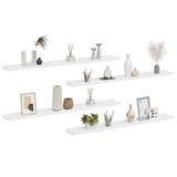 Wall Shelves 4 pcs White 100x9x3 cm 326663