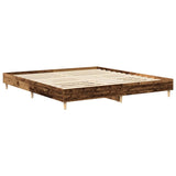 Bed Frame without Mattress Old Wood 160x200cm Engineered Wood 3329037
