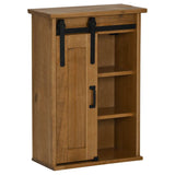 ZNTS Hanging Cabinet HALDEN with Sliding Door 49x22.5x70 cm Pine 4018437