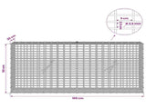 Gabion with 3.5 mm Wire and 5x2.5 cm Mesh 100x20x50 cm 3461636