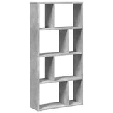 Bookcase Concrete Grey 60x20x120,5 cm Engineered Wood 858150
