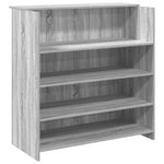 Reception Desk Grey Sonoma 100x50x103.5 cm Engineered Wood 3324165