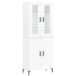 Highboard White 69.5x34x180 cm Engineered Wood 3198209