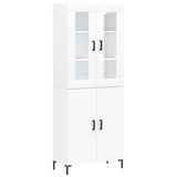 Highboard White 69.5x34x180 cm Engineered Wood 3198209