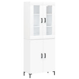 Highboard White 69.5x34x180 cm Engineered Wood 3198209