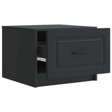 Coffee Table with Drawer Black 49 x 50 x 37 cm Engineered Wood 895886