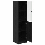 Highboard Black Oak 35 x 37 x 142 cm Engineered Wood 882906