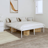 Metal Bed Frame without Mattress White 140x200cm 350914