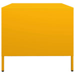 ZNTS Coffee Table Mustard Yellow 68.5x50x43.5 cm Cold-rolled Steel 851283