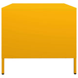 ZNTS Coffee Table Mustard Yellow 68.5x50x43.5 cm Cold-rolled Steel 851283