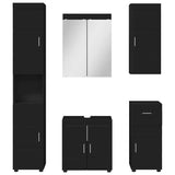 Bathroom Furniture Set TULUM 5 pcs Black 60 x 34 x 63 cm 3398055
