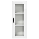 Wall Glass Cabinet LUCCA High Gloss White 40 x 31 x 100 cm 885099