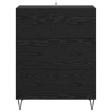 Sideboard Black Oak 69.5 x 34 x 90 cm Engineered Wood and Iron 881497