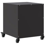 Bedside Cabinets 2 pcs Black 36x39x43.5 cm Steel 846615