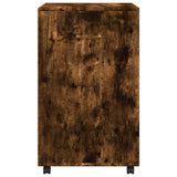 Rolling Cabinet Smoked Oak 60x48x81 cm Engineered Wood 853168
