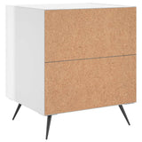 Bedside Cabinet High Gloss White 40x35x47.5 cm Engineered Wood 827248