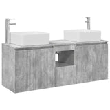 Bathroom Cabinet Set 3 pcs Concrete Grey 53 x 35 x 63 cm 3405660