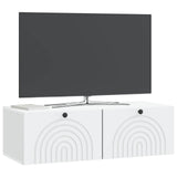 Wall-Mounted TV Cabinet White 99 x 41 x 30 cm Engineered Wood 898185