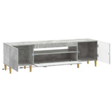 LED TV Cabinet Concrete Grey Engineered Wood 896688