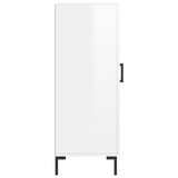 Sideboard High Gloss White 34.5x34x90 cm Engineered Wood 830446