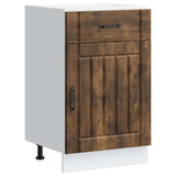 Kitchen Base Cabinet Lucca Smoked Oak Engineered Wood 853722