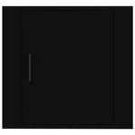 ZNTS Wall-mounted Bedside Cabinets 2 pcs Black 50x30x47 cm 816867