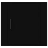 ZNTS Wall-mounted Bedside Cabinets 2 pcs Black 50x30x47 cm 816867