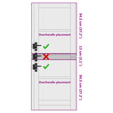 Interior Door White 78 x 202 cm Plywood 42052390