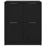 Sideboard Black Oak 60 x 30 x 70 cm Engineered Wood 862739
