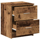 Bedside Cabinets 2 pcs with 2 Drawers Old Wood 40x36x50 cm 858800