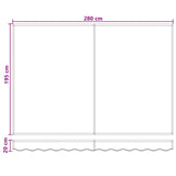Electric Retractable Awning Light Grey and White 3425643