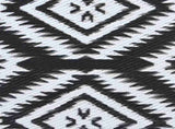Outdoor Rug Geometric ARAKIL Black and White 400 x 300 cm 42003553