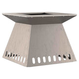 Fire Pit Brown 48 x 48 x 40 cm Weathering Steel 858923