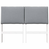 Upholstered Headboard Light Grey 120 cm Solid Pine Wood 879298