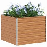 Garden Raised Bed Light Brown 100 x 100 x 77 cm 42017323