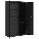 File Cabinet Black 105x40x180 cm Steel 339770