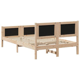 Bed Frame with Headboard Light Grey 120 x 200 cm Fabric 878329
