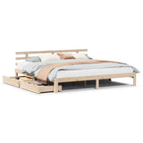 Bed Frame with Drawers without Mattress 180x200 cm Super King 3302016
