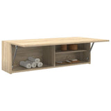 Bathroom Wall Cabinet Sonoma Oak 100x25x30 cm Engineered Wood 860096