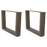 Coffee Table Legs V-Shape 2 pcs Natural Steel 50x cm Steel 4012611